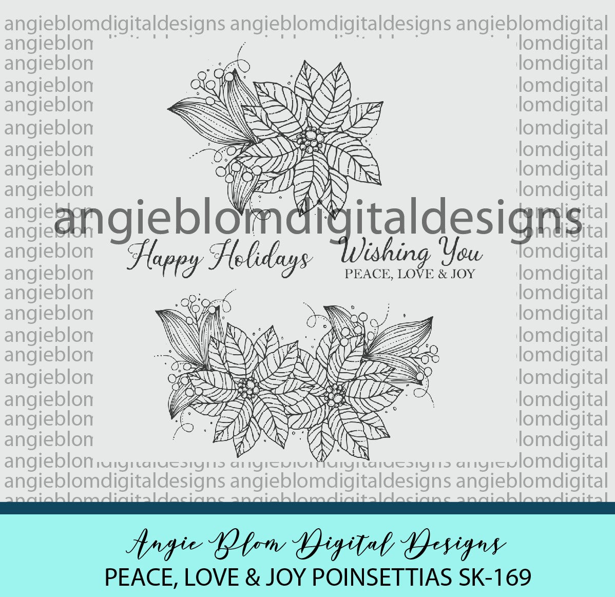 Peace, Love & Joy Poinsettias