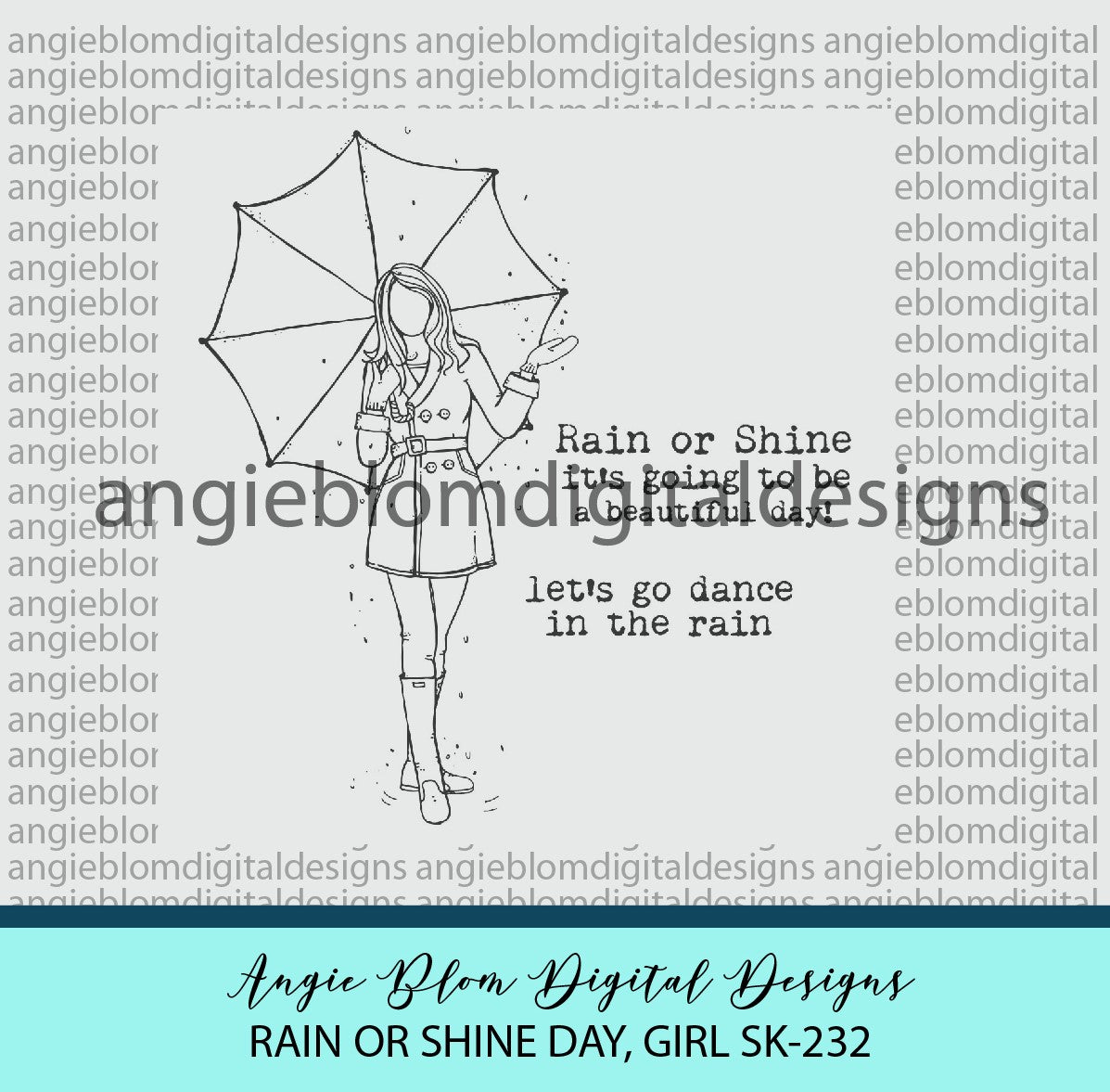 Rain Or Shine Day, girl