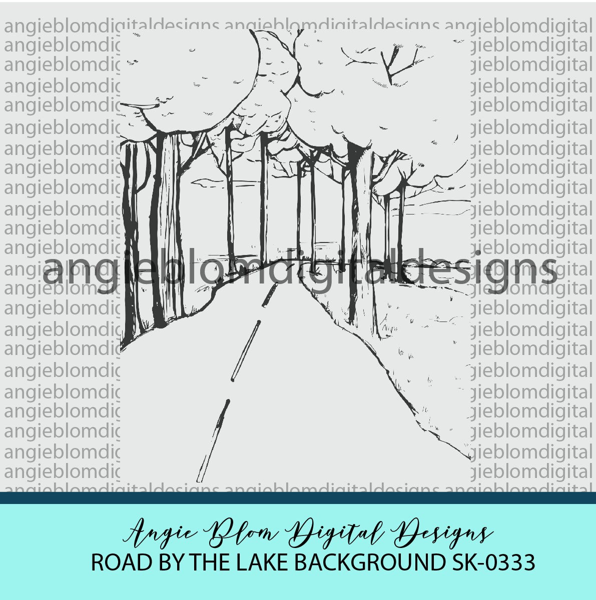 Road by the Lake background