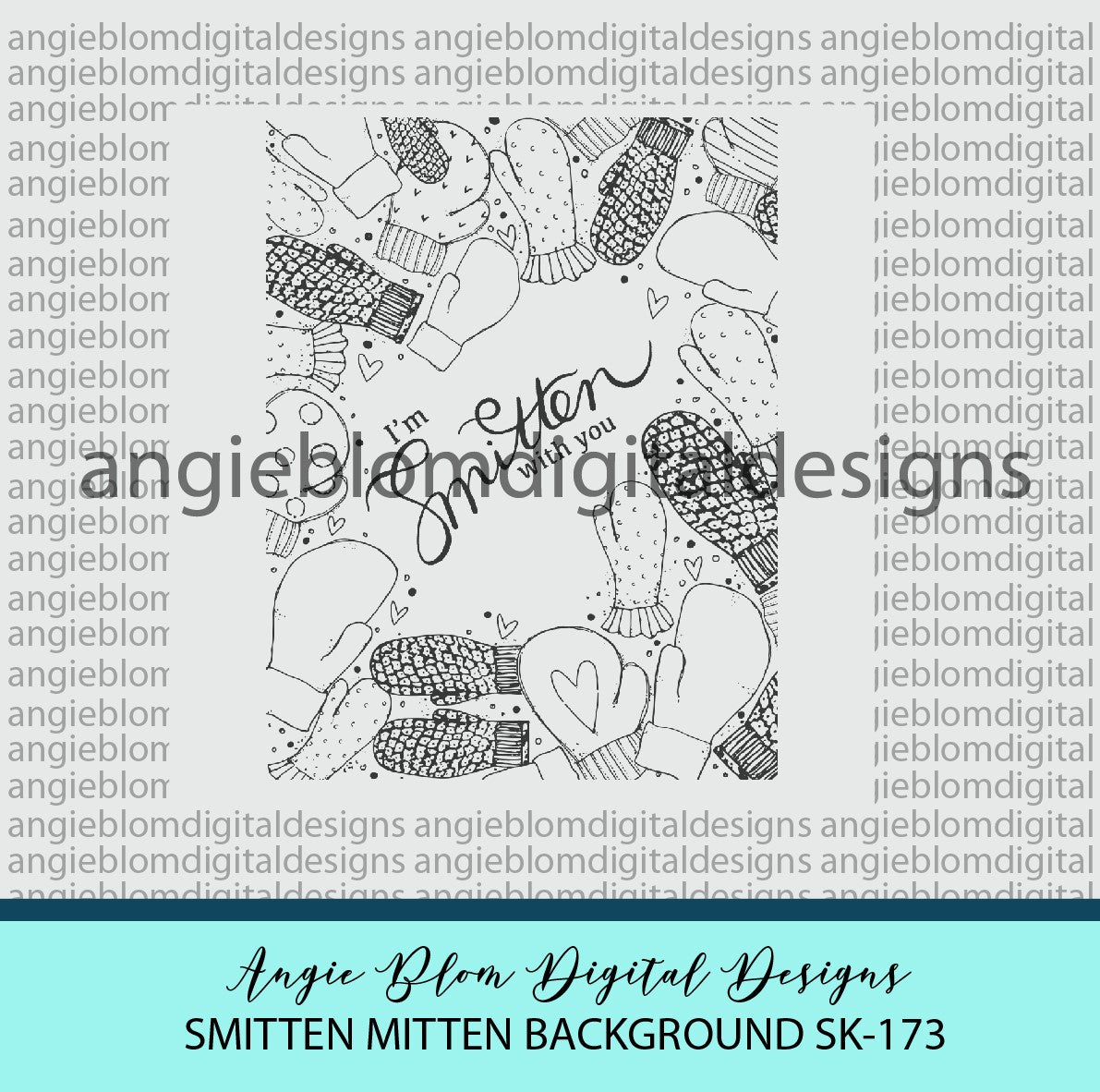 Smitten Mitten Background – Angie Blom Digital Designs