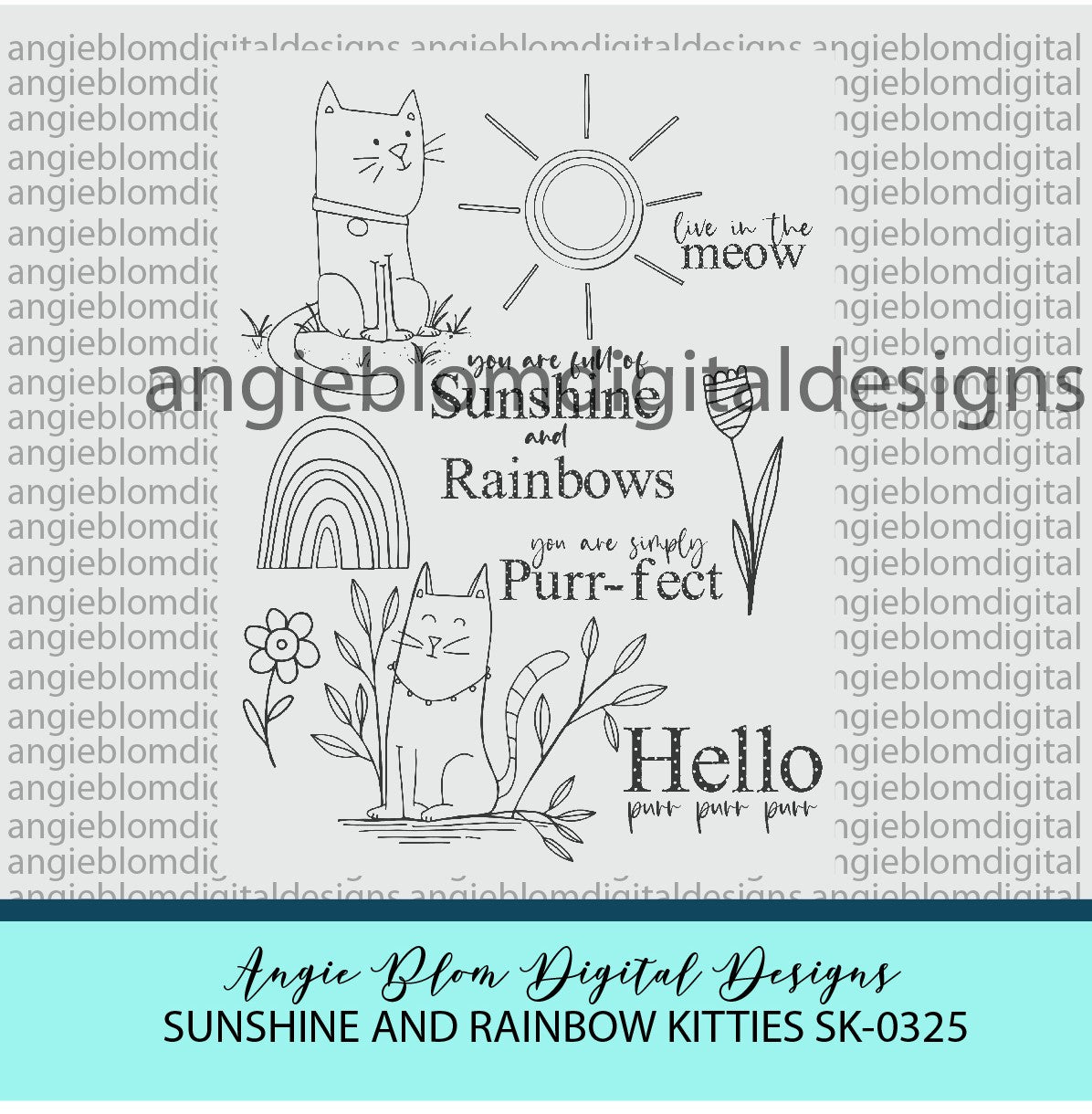 Sunshine and Rainbow Kitties