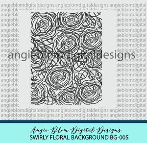 Swirly Floral Background