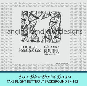 Take Flight Butterfly Background