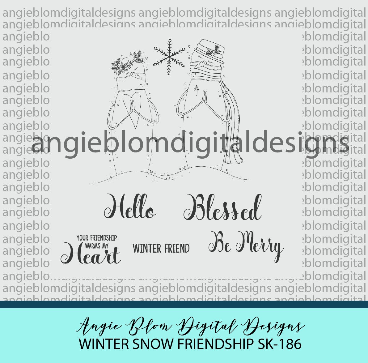 Winter Snow Friendship