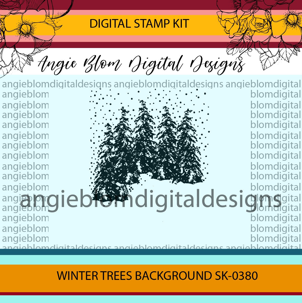 Winter Trees Background