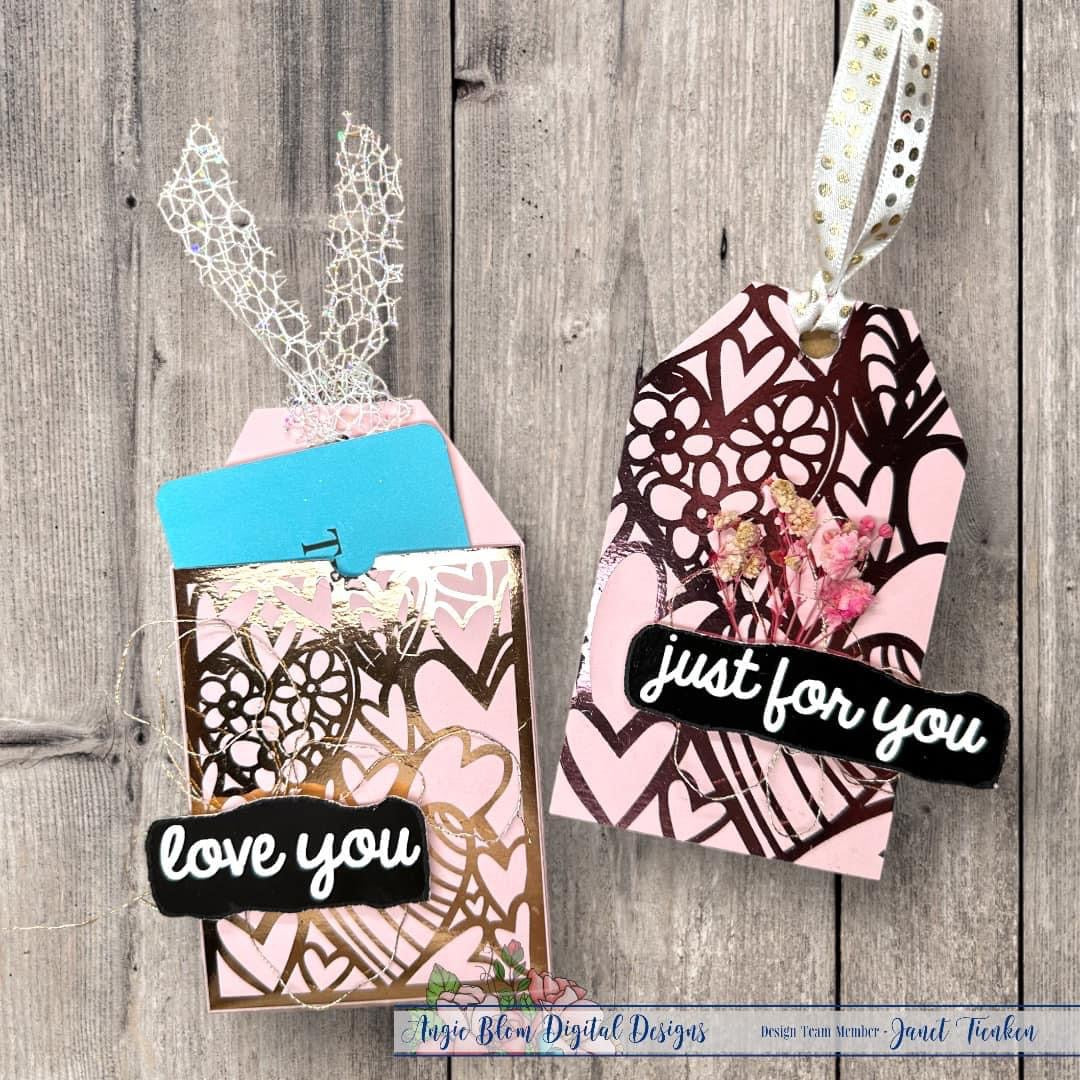 Hearts In Hearts Background with cutfiles