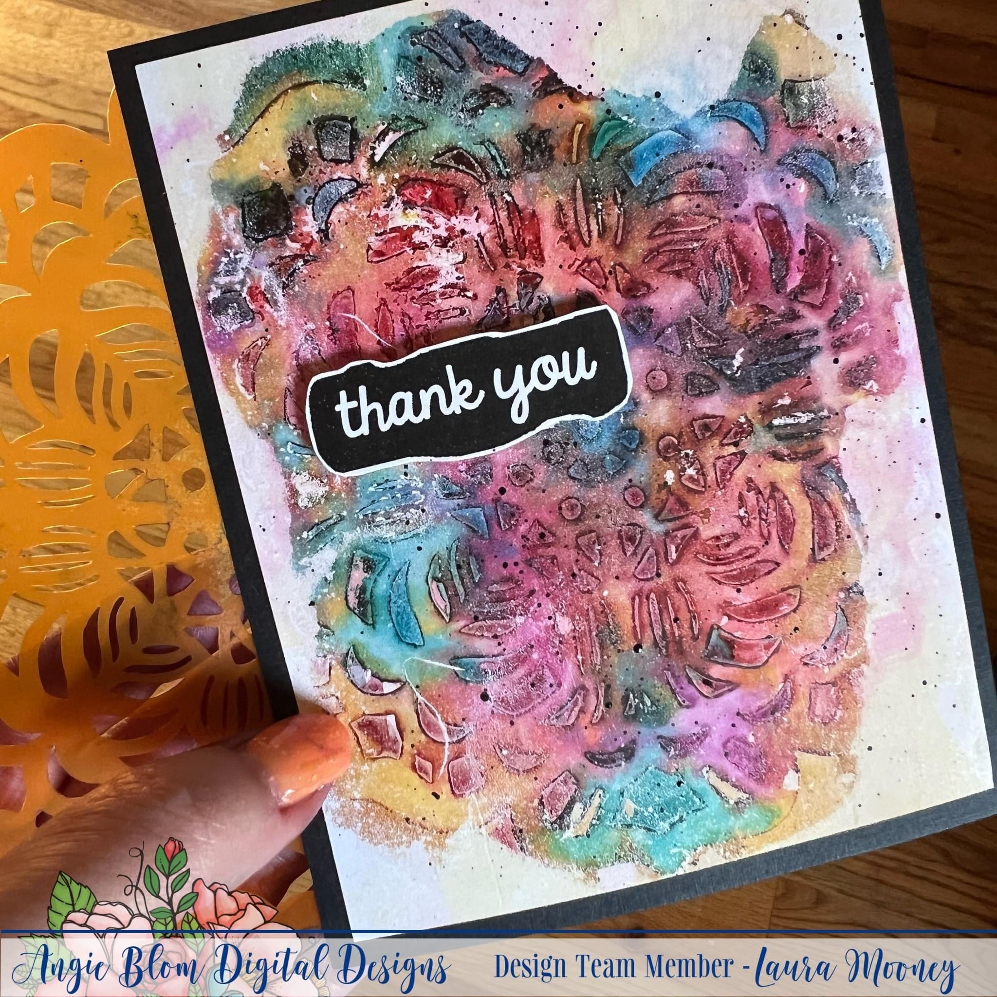 Ornate Floral Background and cutfiles