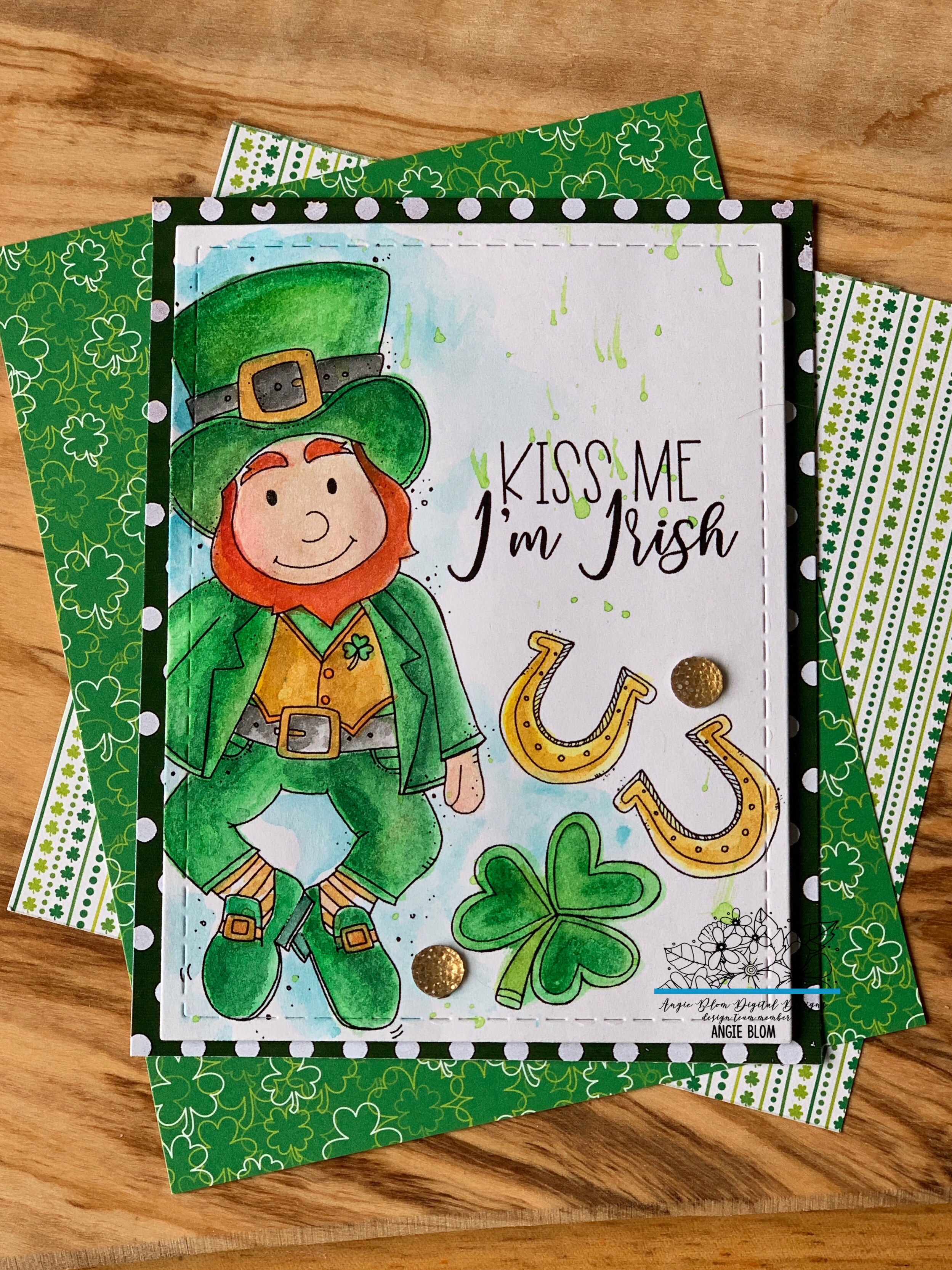 GREEN ON GREENS DIGITAL PAPERS