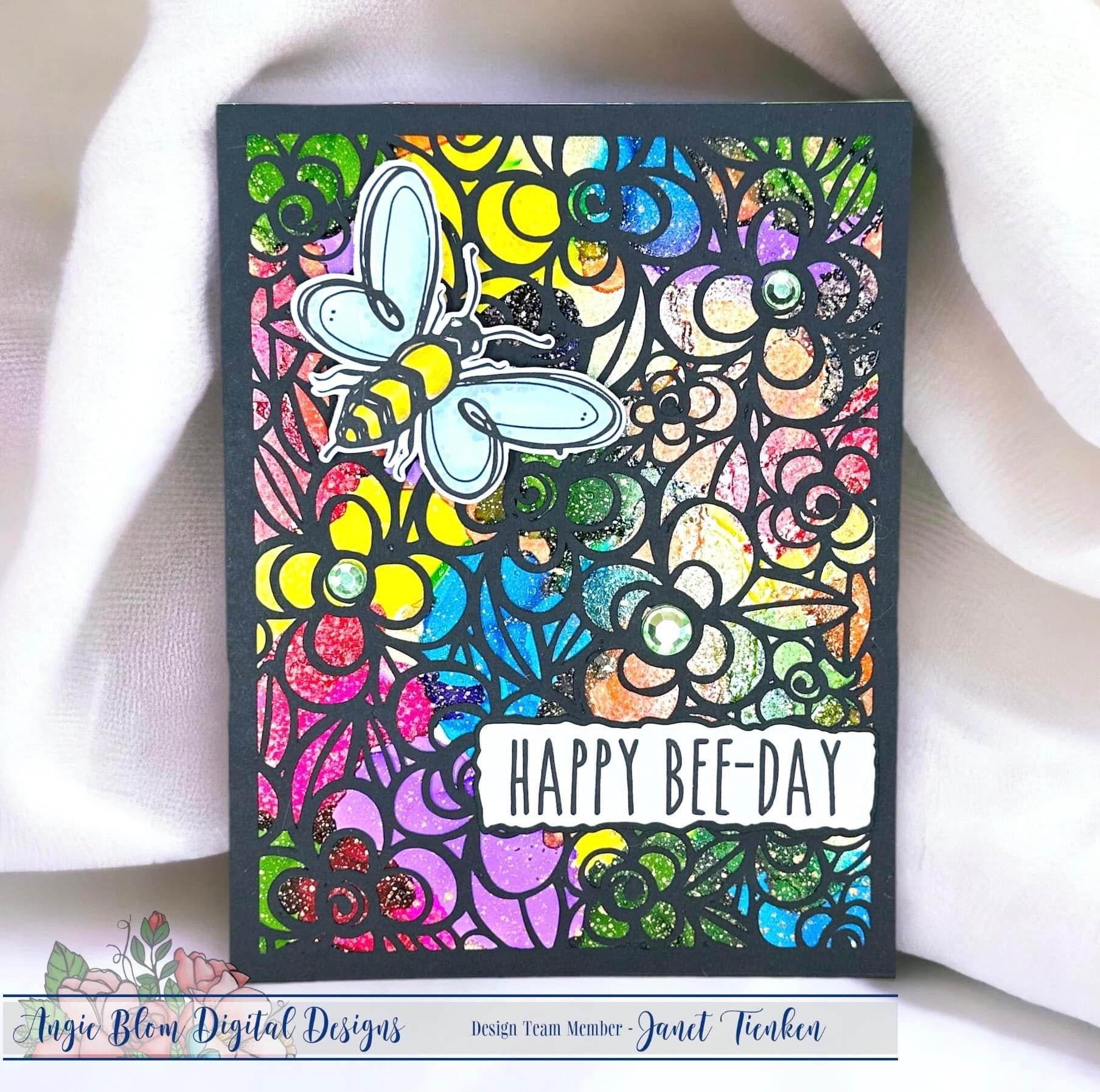 Floral Frame background with cutfiles