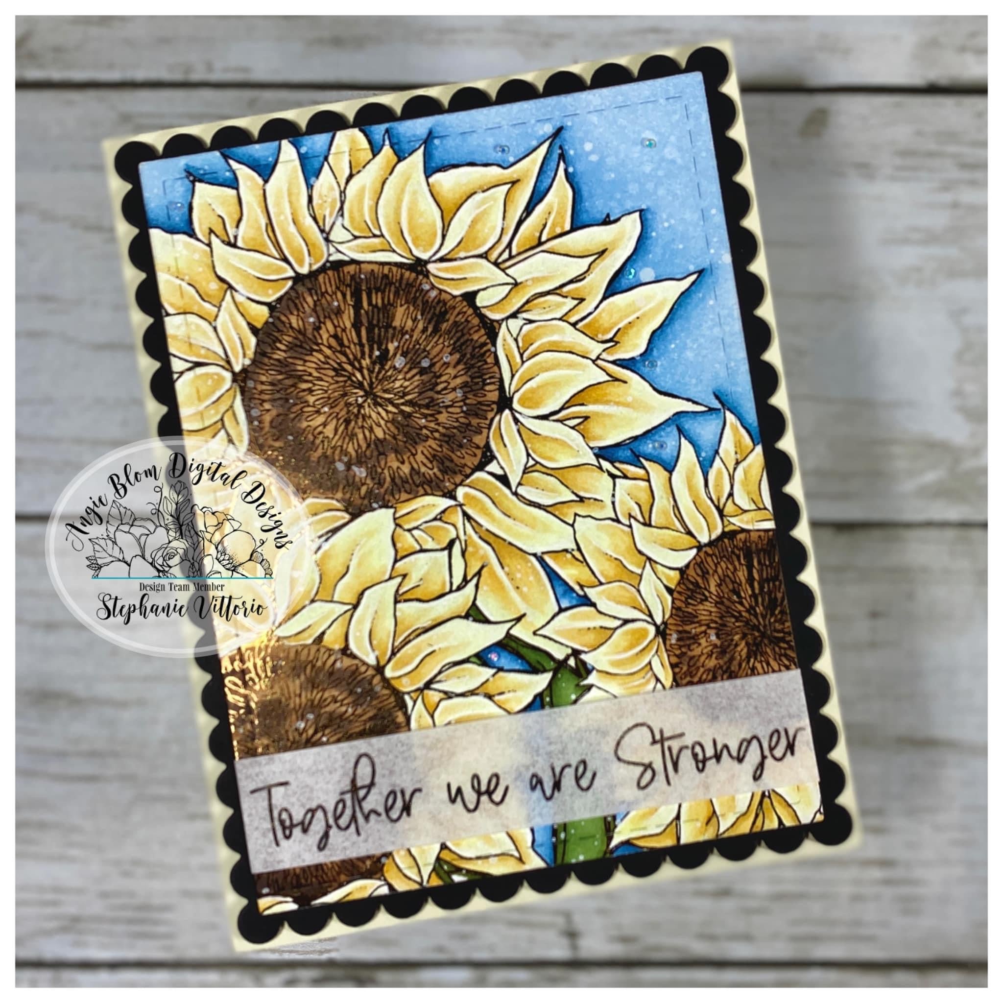 Sending Love & Prayers Sunflower