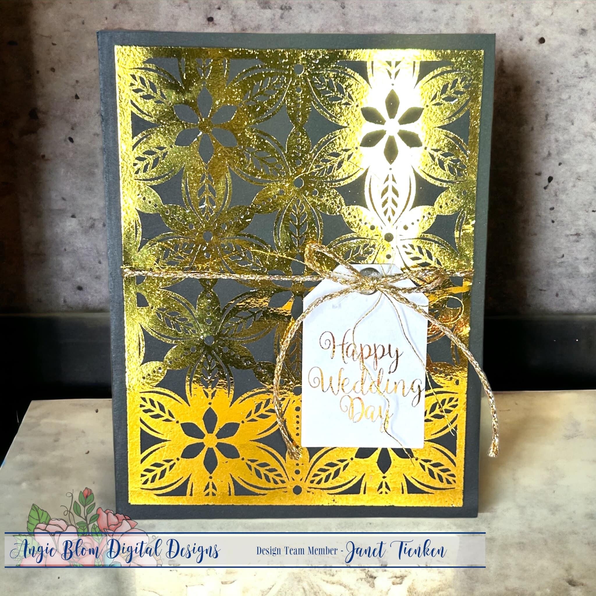 Ornate Floral Background and cutfiles