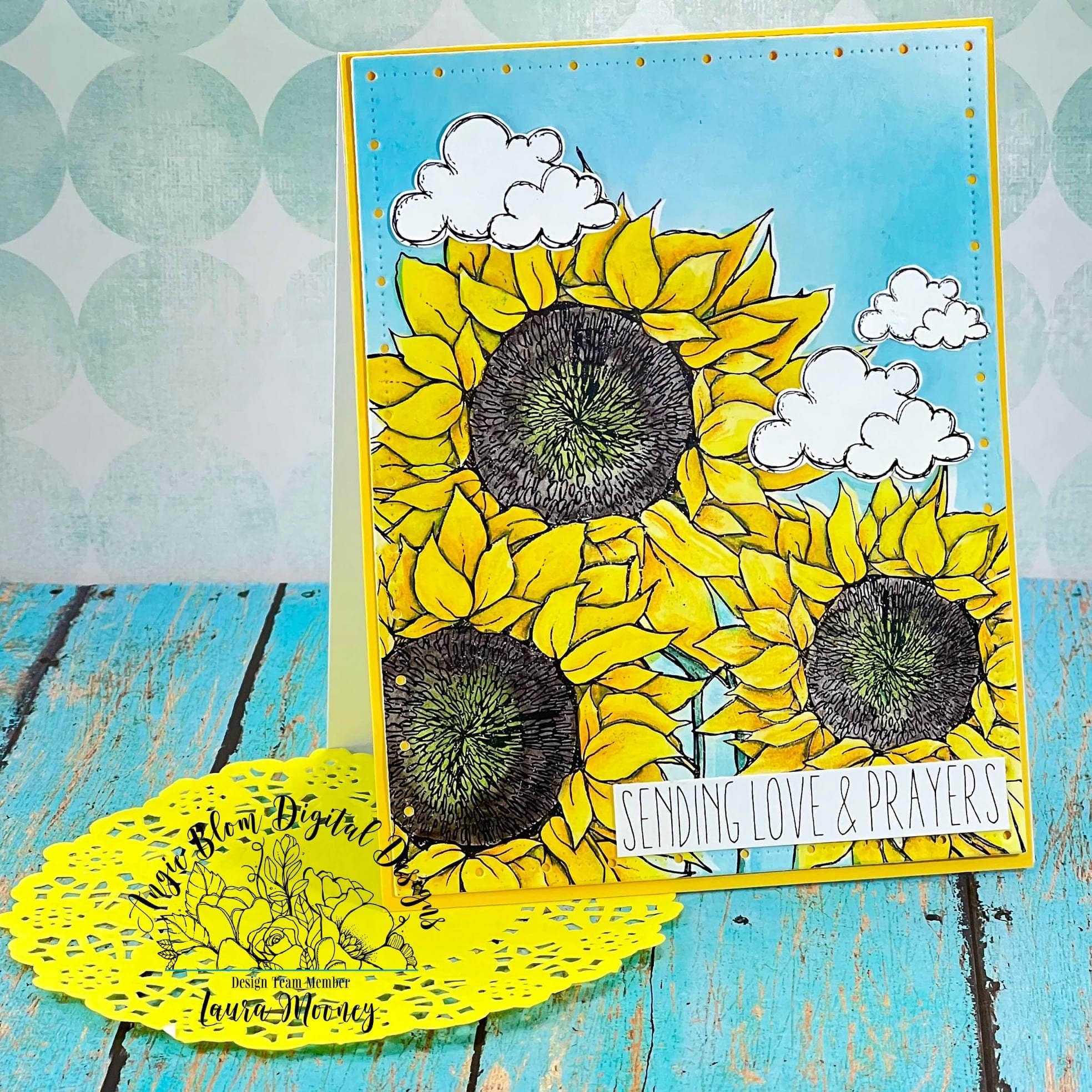 Sending Love & Prayers Sunflower