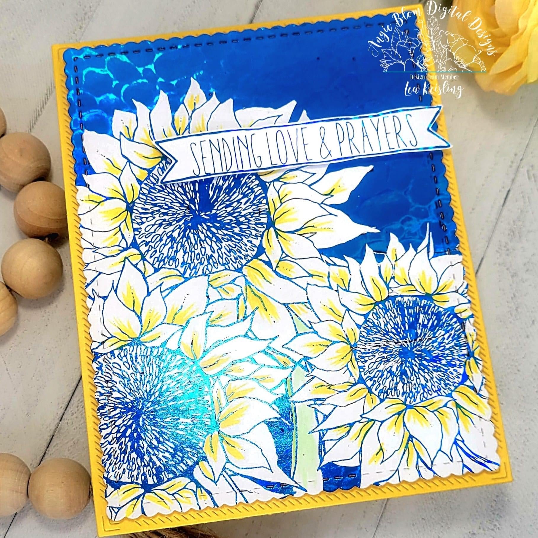 Sending Love & Prayers Sunflower