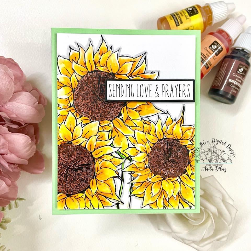 Sending Love & Prayers Sunflower