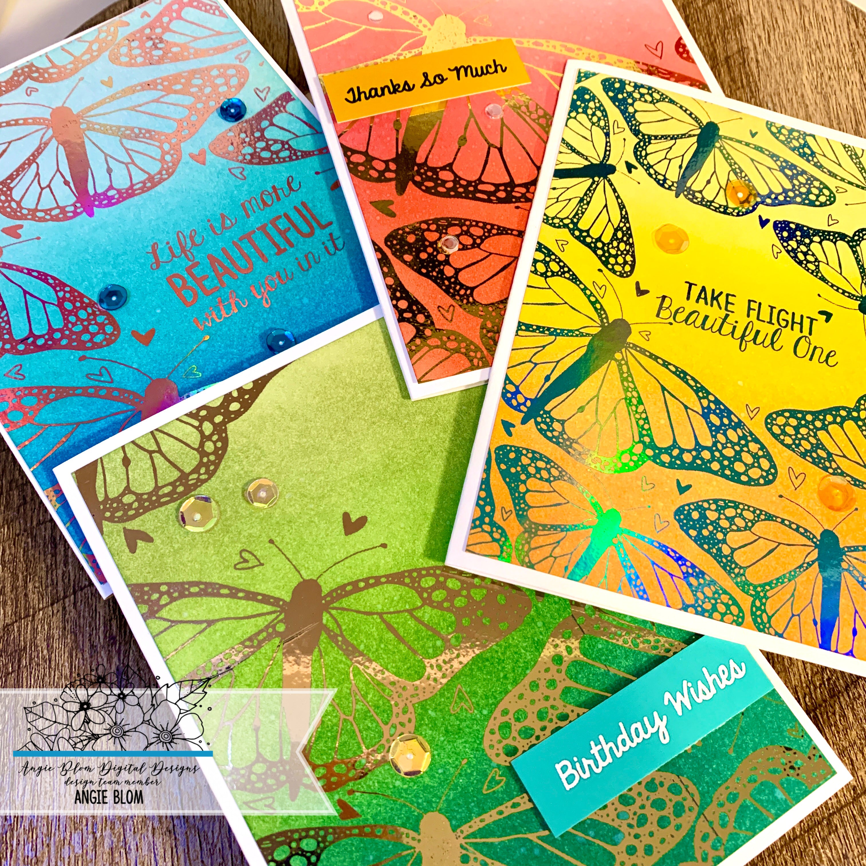 Take Flight Butterfly Background