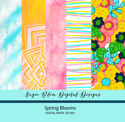 Spring Blooms Digital Papers